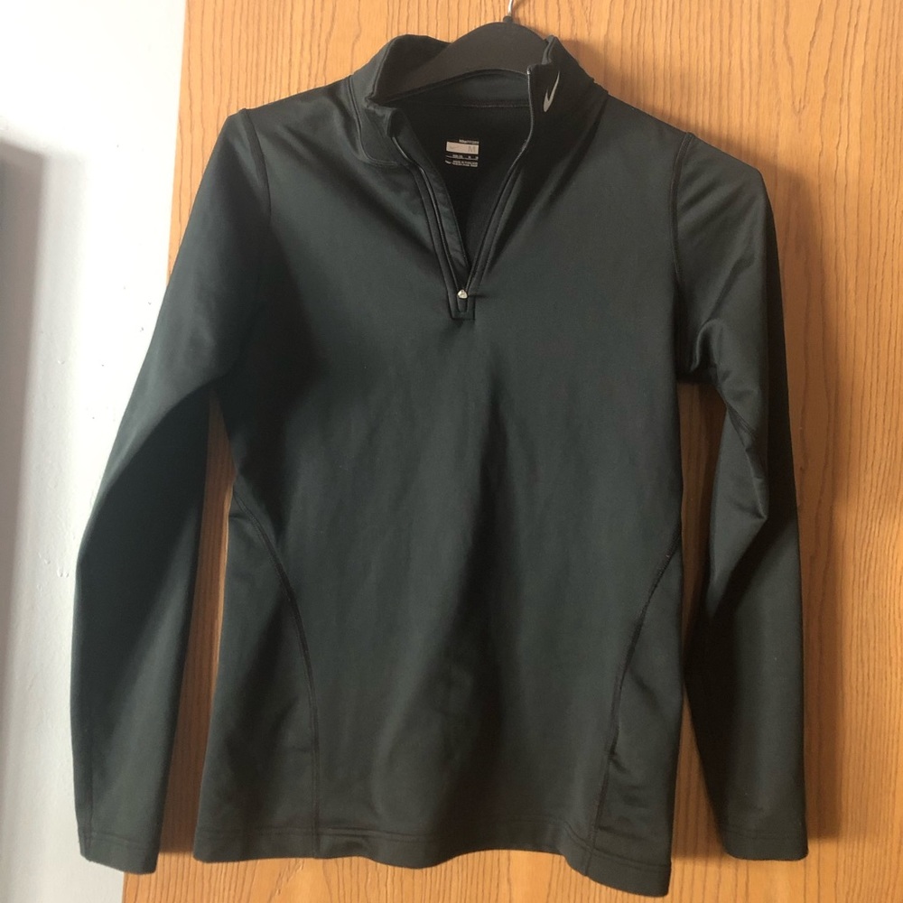 Nike FIT DRY quarter zip black pullover